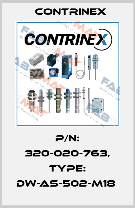 P/N: 320-020-763, Type: DW-AS-502-M18  Contrinex