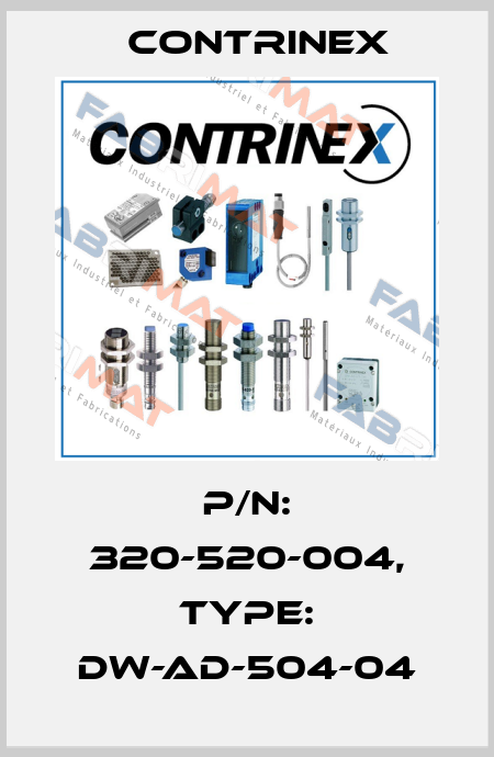 p/n: 320-520-004, Type: DW-AD-504-04 Contrinex