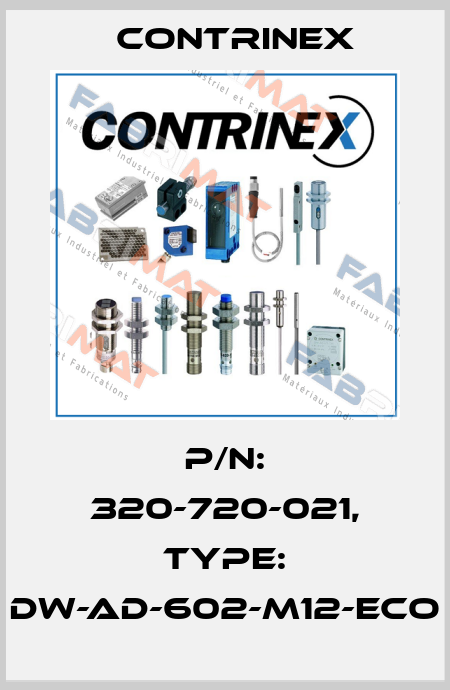 p/n: 320-720-021, Type: DW-AD-602-M12-ECO Contrinex