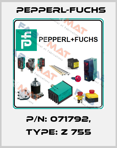 p/n: 071792, Type: Z 755 Pepperl-Fuchs