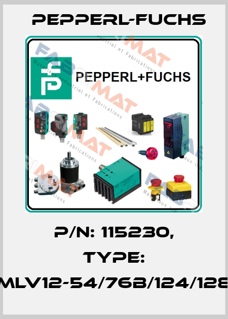 p/n: 115230, Type: MLV12-54/76b/124/128 Pepperl-Fuchs