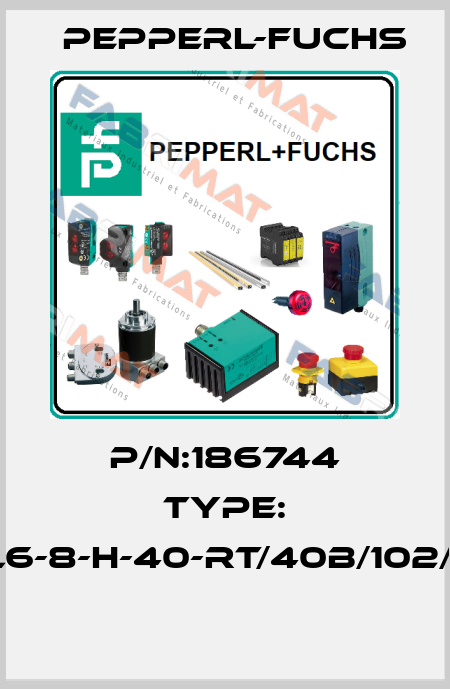 P/N:186744 Type: ML6-8-H-40-RT/40b/102/115  Pepperl-Fuchs