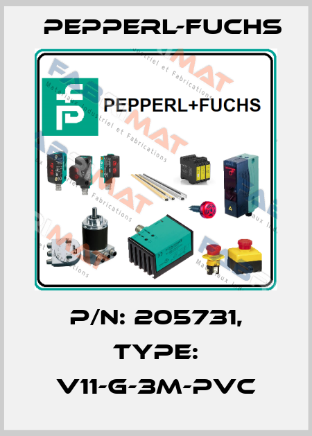 p/n: 205731, Type: V11-G-3M-PVC Pepperl-Fuchs