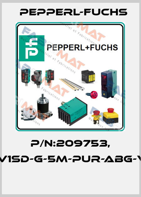P/N:209753, Type:V1SD-G-5M-PUR-ABG-V1SD-G  Pepperl-Fuchs