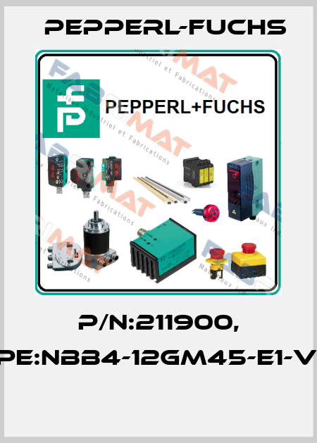 P/N:211900, Type:NBB4-12GM45-E1-V1-M  Pepperl-Fuchs
