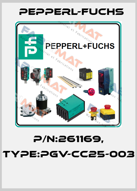 P/N:261169, Type:PGV-CC25-003  Pepperl-Fuchs