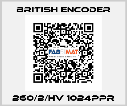 260/2/HV 1024PPR British Encoder