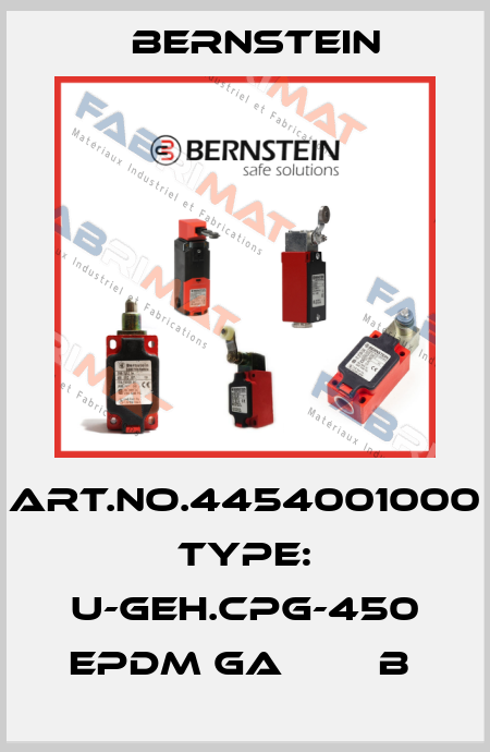 Art.No.4454001000 Type: U-GEH.CPG-450 EPDM GA        B  Bernstein