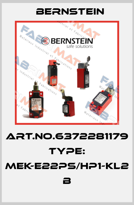 Art.No.6372281179 Type: MEK-E22PS/HP1-KL2            B Bernstein