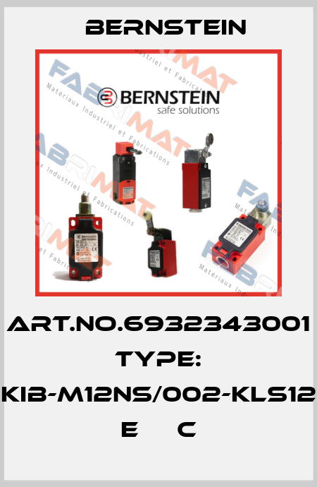 Art.No.6932343001 Type: KIB-M12NS/002-KLS12    E     C Bernstein