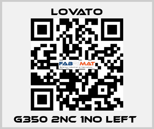 G350 2NC 1NO left  Lovato