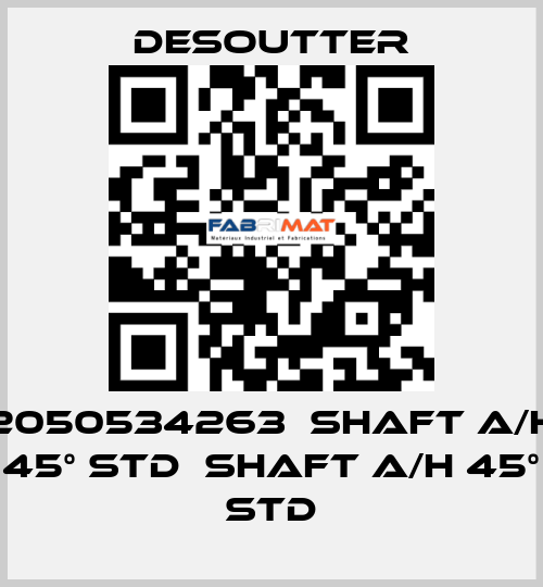 2050534263  SHAFT A/H 45° STD  SHAFT A/H 45° STD Desoutter