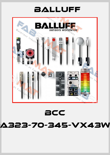 BCC A323-A323-70-345-VX43W6-020  Balluff