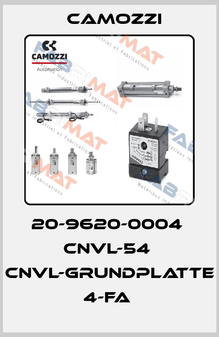 20-9620-0004  CNVL-54  CNVL-GRUNDPLATTE 4-FA  Camozzi