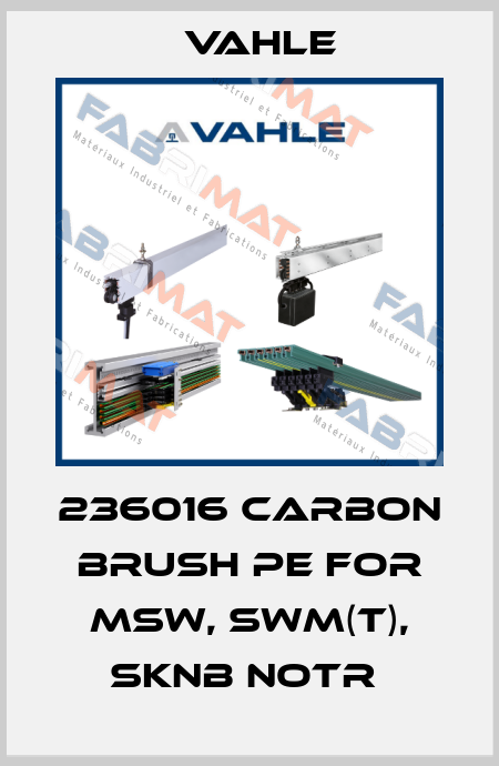 236016 CARBON BRUSH PE FOR MSW, SWM(T), SKNB NOTR  Vahle