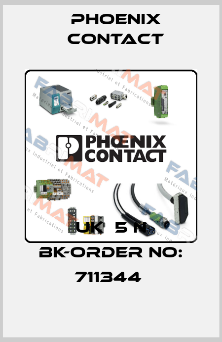 UK  5 N BK-ORDER NO: 711344  Phoenix Contact