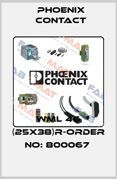 WML 46 (25X38)R-ORDER NO: 800067  Phoenix Contact