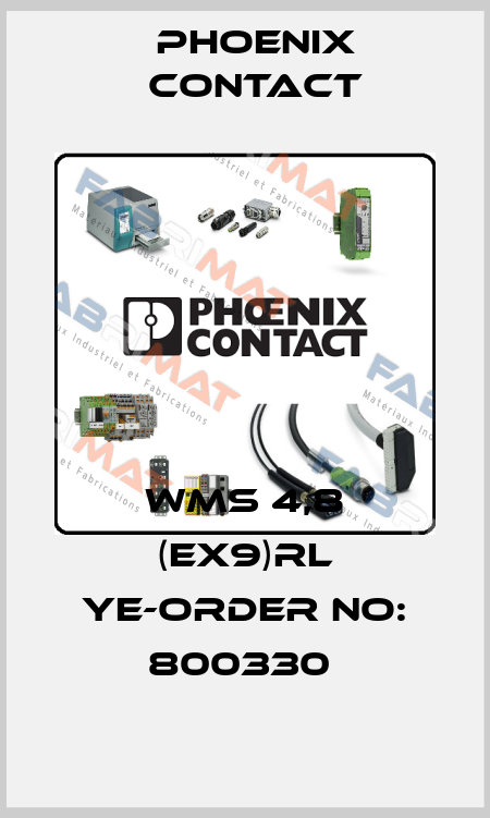 WMS 4,8 (EX9)RL YE-ORDER NO: 800330  Phoenix Contact
