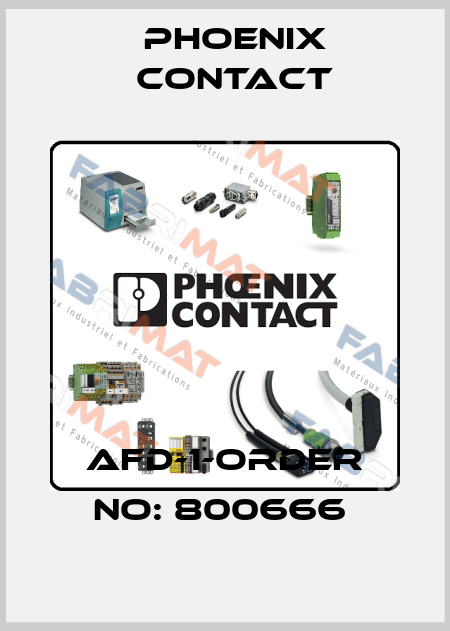 AFD-1-ORDER NO: 800666  Phoenix Contact