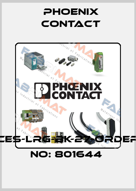 CES-LRG-BK-27-ORDER NO: 801644  Phoenix Contact