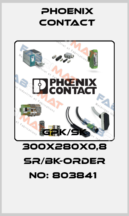 GPK/SK 300X280X0,8 SR/BK-ORDER NO: 803841  Phoenix Contact