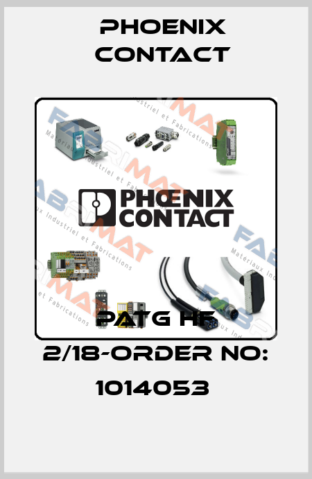 PATG HF 2/18-ORDER NO: 1014053  Phoenix Contact