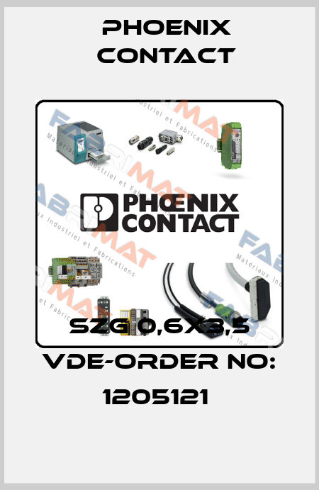 SZG 0,6X3,5 VDE-ORDER NO: 1205121  Phoenix Contact