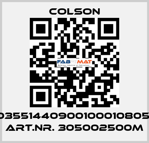 03551440900100010805  ART.NR. 305002500M Colson