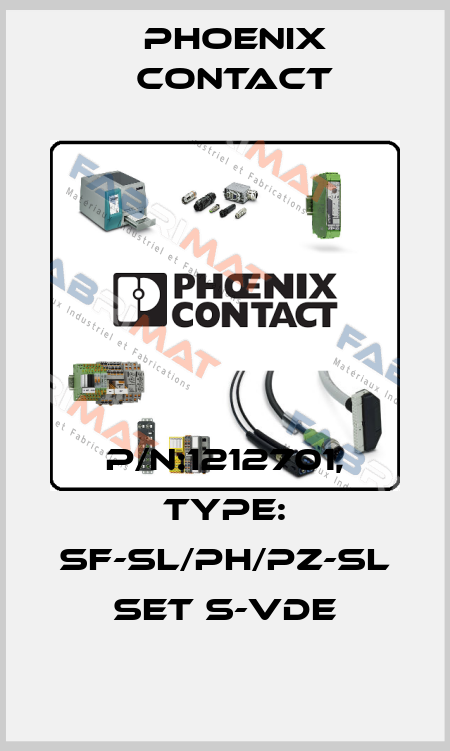 p/n:1212701, Type: SF-SL/PH/PZ-SL SET S-VDE Phoenix Contact