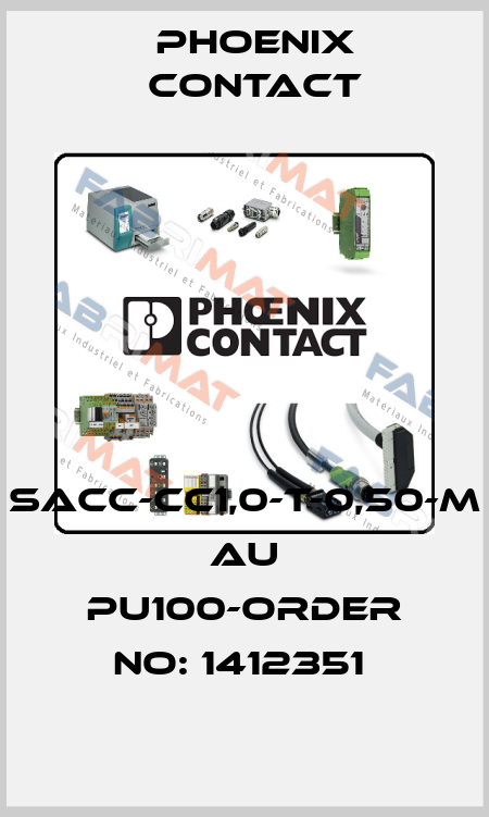 SACC-CC1,0-T-0,50-M AU PU100-ORDER NO: 1412351  Phoenix Contact