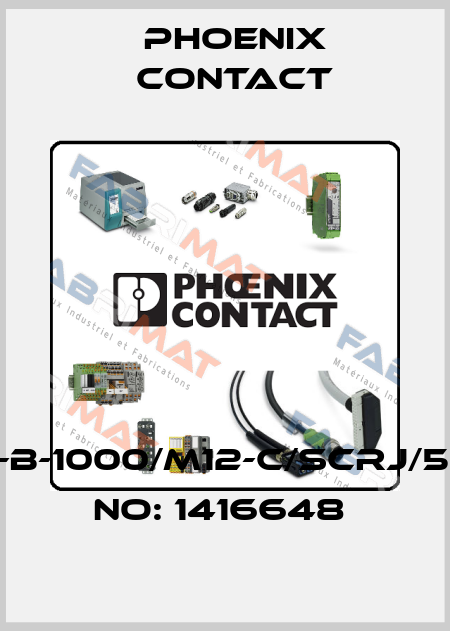 FOC-PN-B-1000/M12-C/SCRJ/5-ORDER NO: 1416648  Phoenix Contact