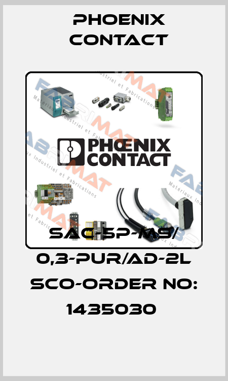 SAC-5P-MS/ 0,3-PUR/AD-2L SCO-ORDER NO: 1435030  Phoenix Contact