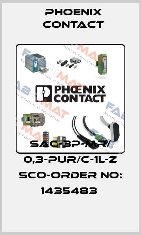 SAC-3P-MR/ 0,3-PUR/C-1L-Z SCO-ORDER NO: 1435483  Phoenix Contact