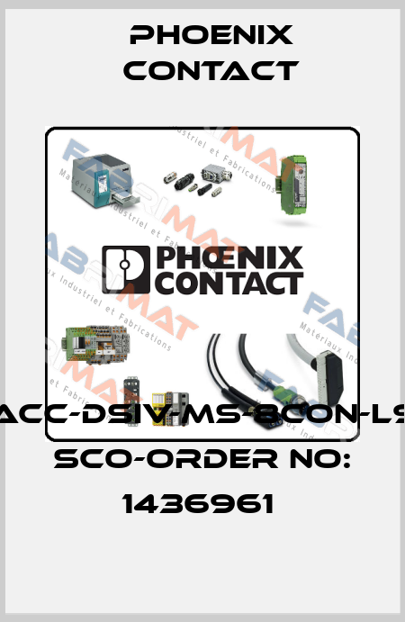 SACC-DSIV-MS-8CON-L90 SCO-ORDER NO: 1436961  Phoenix Contact