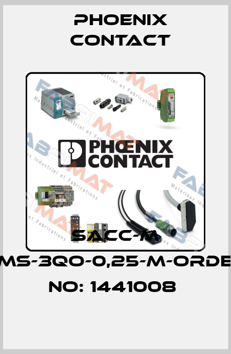 SACC-M 8MS-3QO-0,25-M-ORDER NO: 1441008  Phoenix Contact