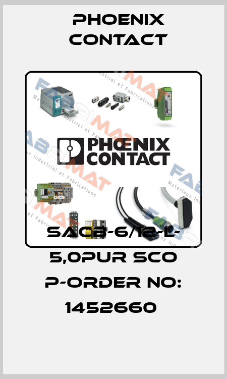 SACB-6/12-L- 5,0PUR SCO P-ORDER NO: 1452660  Phoenix Contact