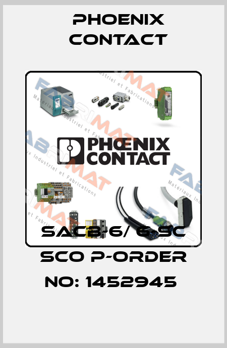 SACB-6/ 6-SC SCO P-ORDER NO: 1452945  Phoenix Contact