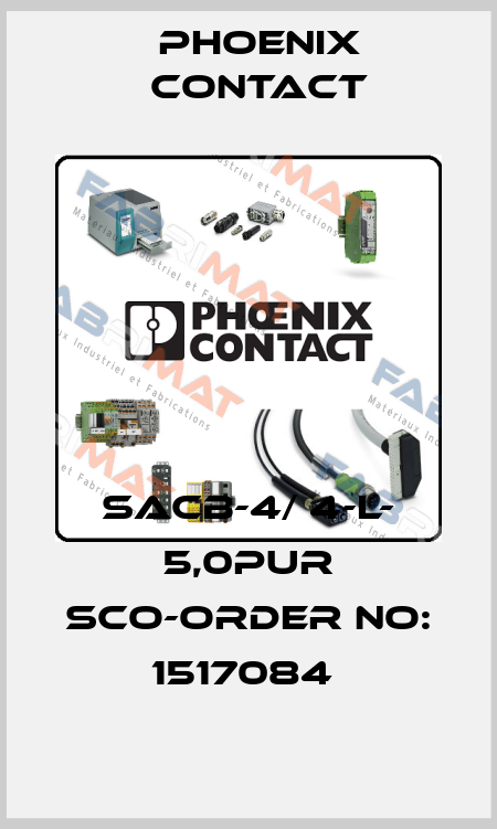 SACB-4/ 4-L- 5,0PUR SCO-ORDER NO: 1517084  Phoenix Contact