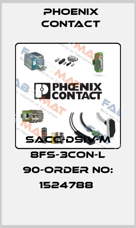SACC-DSIV-M 8FS-3CON-L 90-ORDER NO: 1524788  Phoenix Contact
