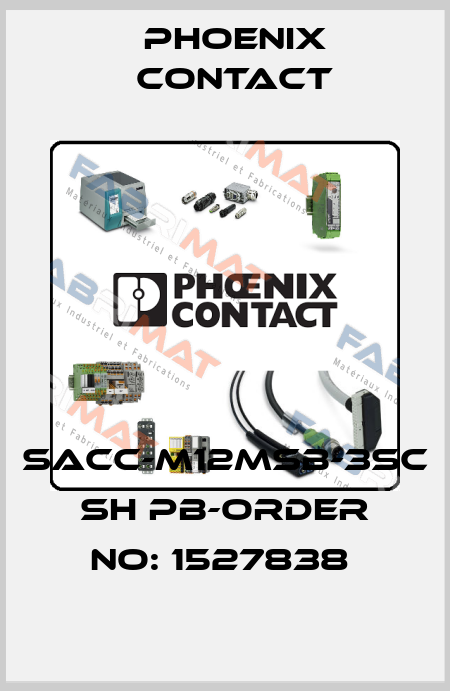 SACC-M12MSB-3SC SH PB-ORDER NO: 1527838  Phoenix Contact