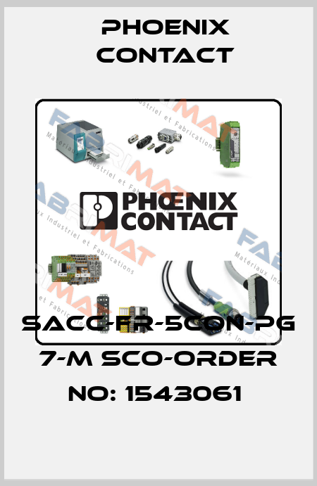 SACC-FR-5CON-PG 7-M SCO-ORDER NO: 1543061  Phoenix Contact
