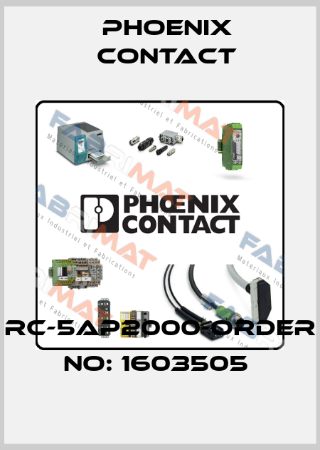 RC-5AP2000-ORDER NO: 1603505  Phoenix Contact