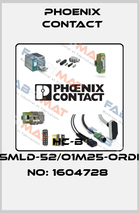 HC-B  6-SMLD-52/O1M25-ORDER NO: 1604728  Phoenix Contact