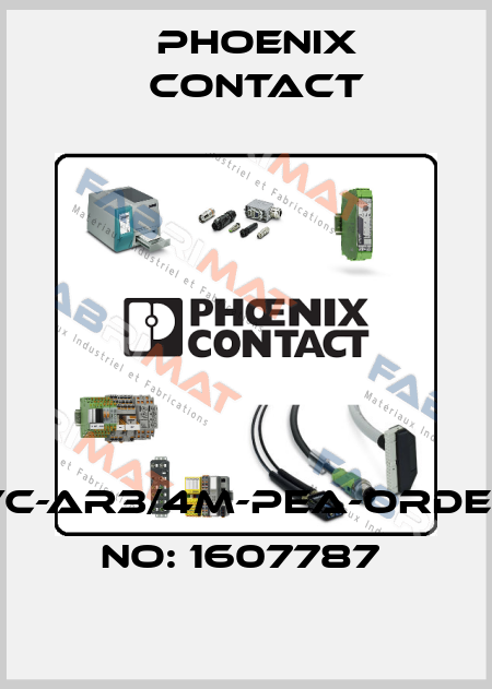 VC-AR3/4M-PEA-ORDER NO: 1607787  Phoenix Contact