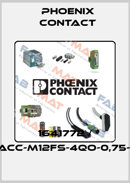 SACC-M12FS-4QO-0,75-M-ORDER NO: 1641772  Phoenix Contact