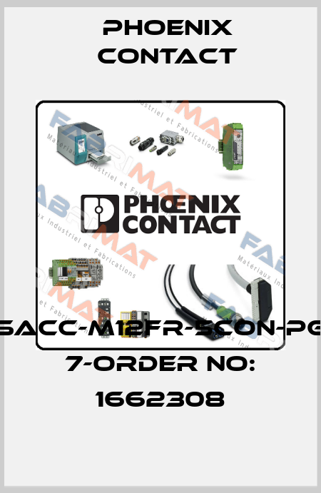 SACC-M12FR-5CON-PG 7-ORDER NO: 1662308 Phoenix Contact