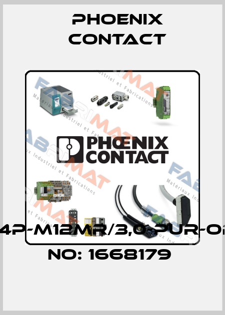 SAC-4P-M12MR/3,0-PUR-ORDER NO: 1668179  Phoenix Contact