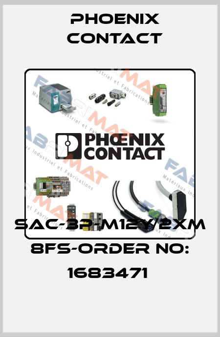 SAC-3P-M12Y/2XM 8FS-ORDER NO: 1683471  Phoenix Contact