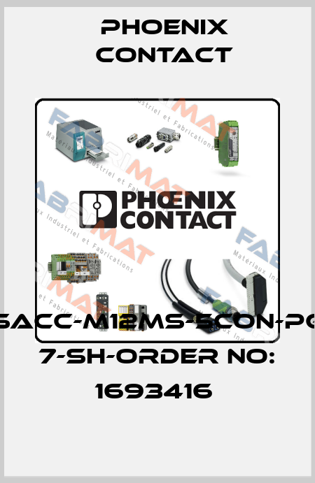 SACC-M12MS-5CON-PG 7-SH-ORDER NO: 1693416  Phoenix Contact