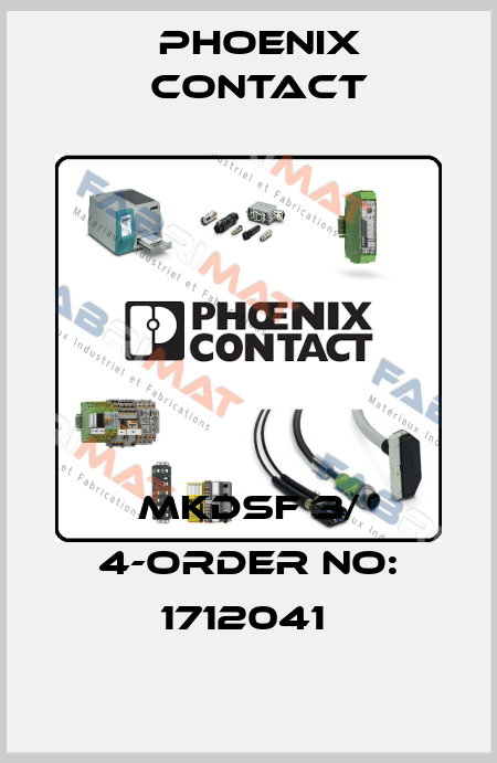MKDSF 3/ 4-ORDER NO: 1712041  Phoenix Contact